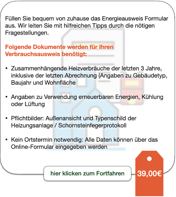 AUSWAHL Verbrauchsausweis Wohngebaeude